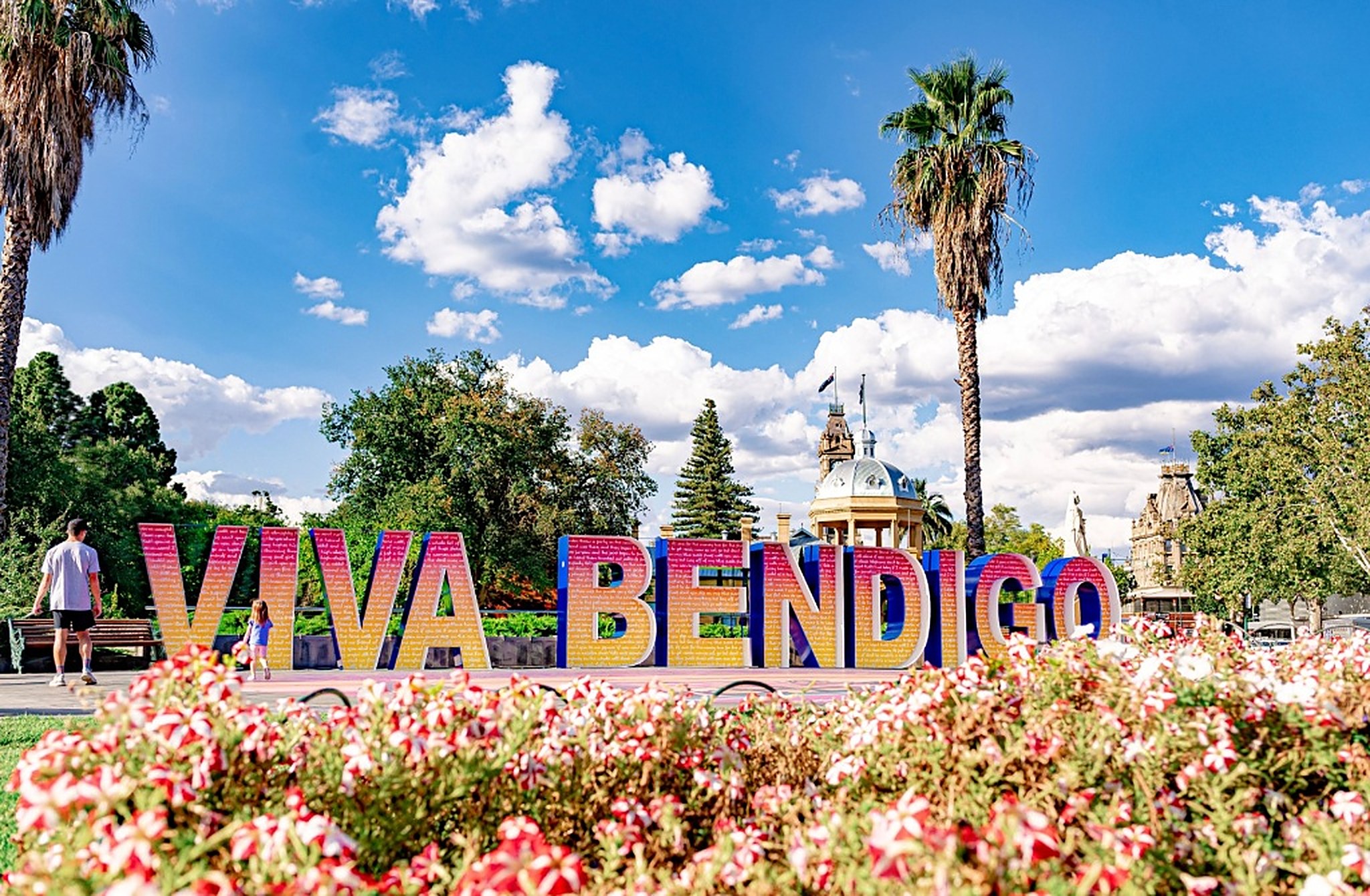 The VIVA BENDIGO sign